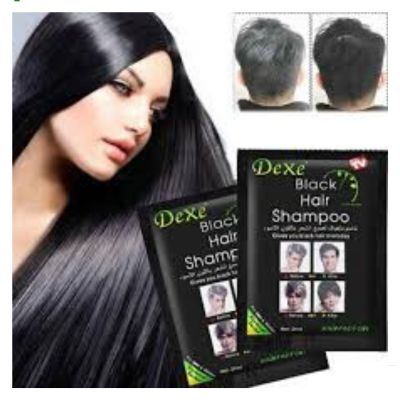 DEXE Black Hair Dye Shampoo in Bangladesh for instant grey hair coverage and natural black shine