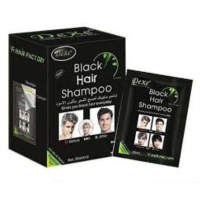 DEXE Black Hair Dye Shampoo in Bangladesh for instant grey hair coverage and natural black shine