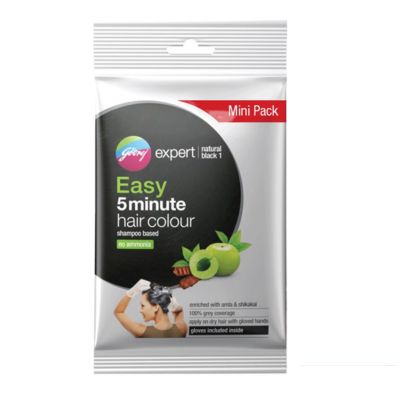 Godrej Expert Easy 5 Minute Shampoo Hair Colour Bangladesh ammonia-free instant grey coverage black hair dye