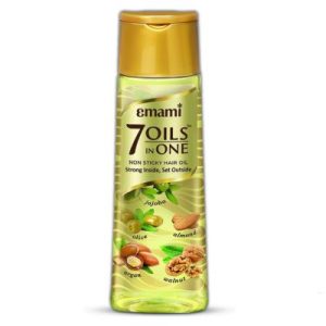 Emami 7 Oils in One Non Sticky Hair Oil 100ml Emami 7 Oils in One Non Sticky Hair Oil 100ml Bangladesh hair fall control oil with seven natural oils