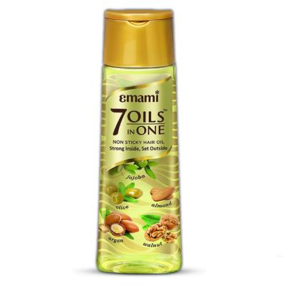 Emami 7 Oils in One Non Sticky Hair Oil 100ml Bangladesh hair fall control oil with seven natural oils