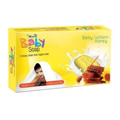 Meril Baby Mild Honey Soap 75g BD Meril Baby Mild Honey Soap 75g in Bangladesh for gentle baby skin care and soft mild cleansing