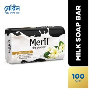 Meril Milk & Beli Soap Bar 100g in Bangladesh for soft smooth and naturally fragrant skin